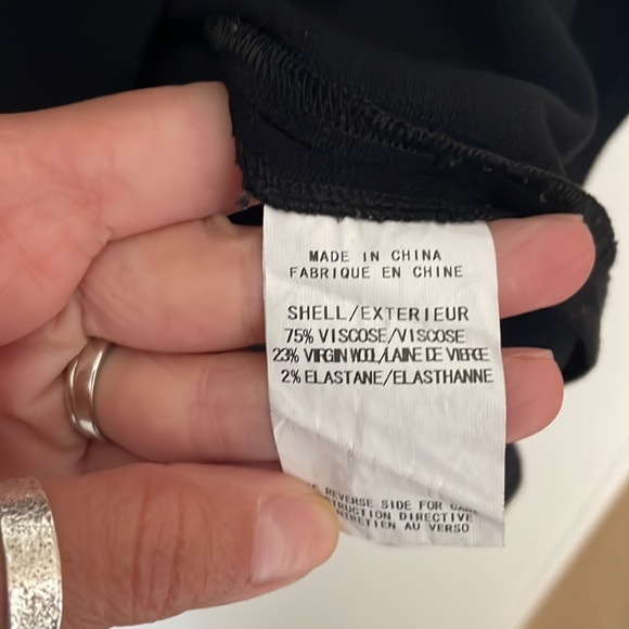 Helmut lang black drapey dress size 8 - Picture 5 of 7